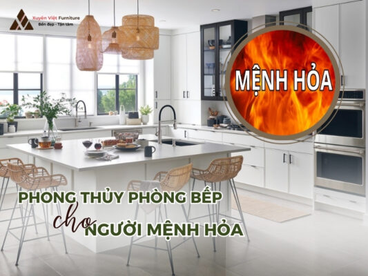 phong thuy phong bep cho nguoi menh hoa thu hut vuong khi