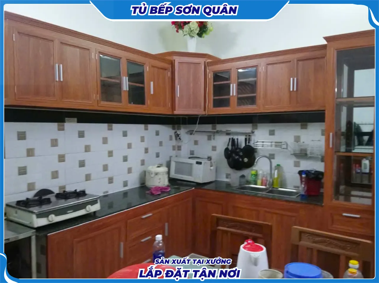 Alternative view of Tủ bếp nhôm giá rẻ